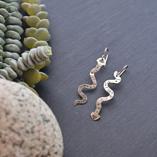 Silver Elements: Snake Earrings