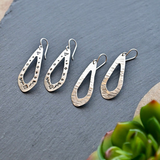 Silver Elements: Teardrop Earrings