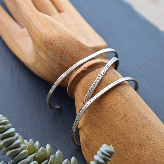 Silver Elements Cuff Bracelets