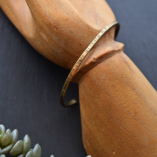 Brass Elements Cuff Bracelet