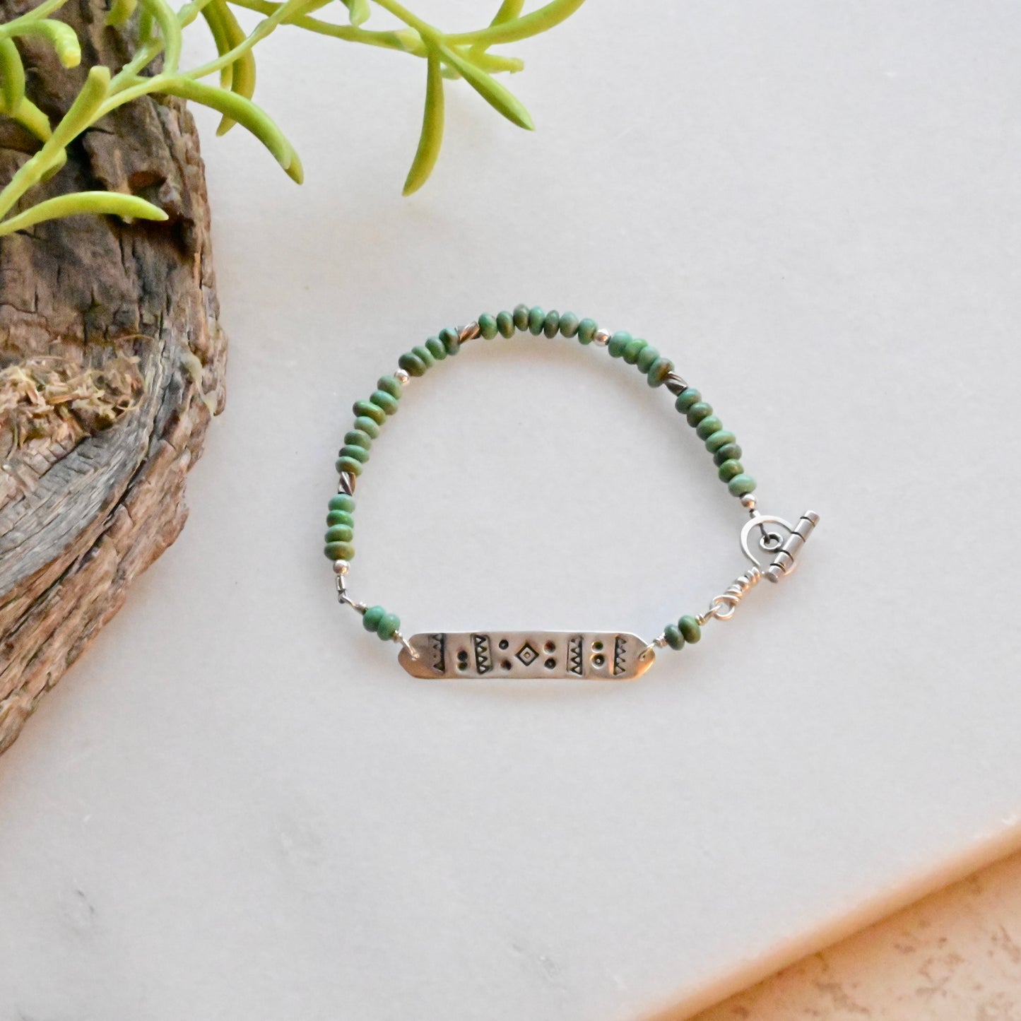 Silver Elements: Turquoise Bracelet
