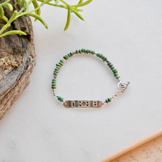 Silver Elements: Turquoise Bracelet