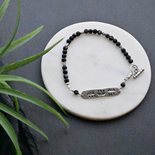Silver Elements: Botswana Agate Bracelet